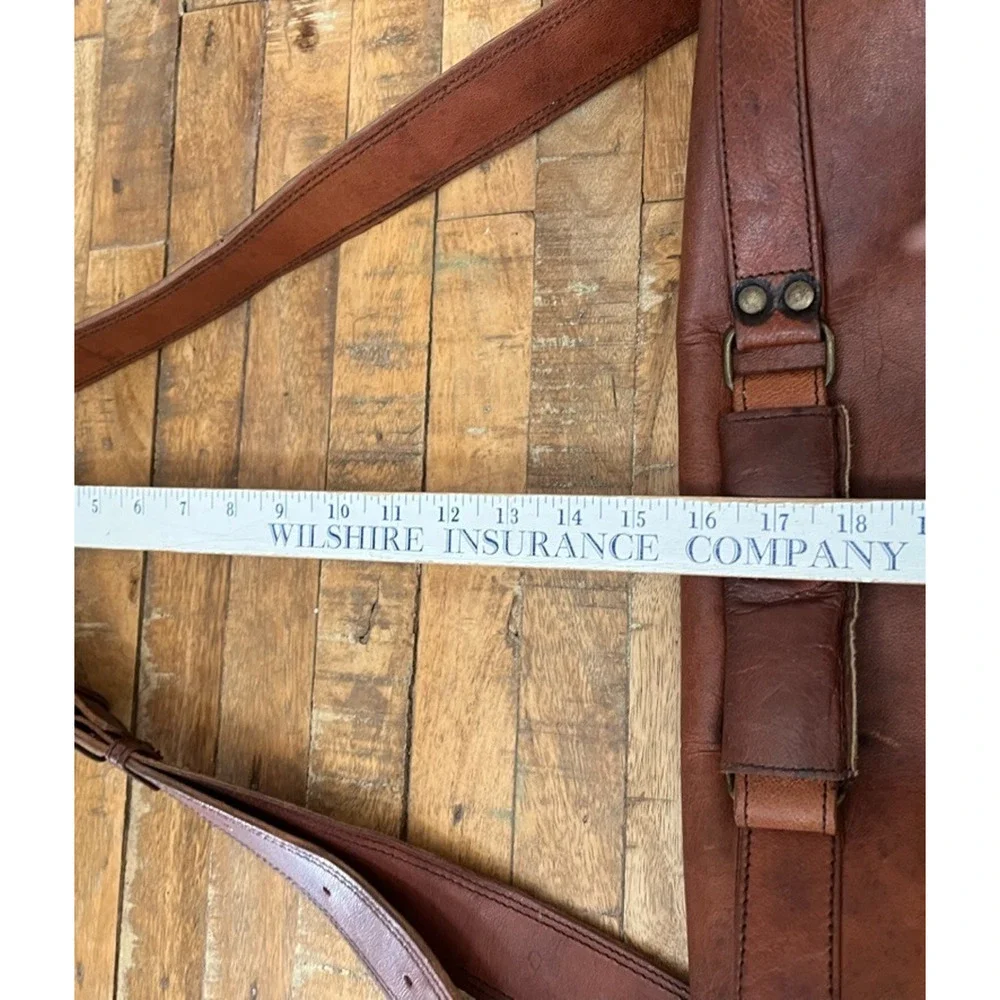 Brown Leather Messenger Bag 18